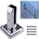 Glass Clamp Stainless Steel Square Polished for Panel Pool Deck Fence Balustrade