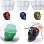 3Pcs Skull Pendant Epoxy Resin Silicone Molds Casting Mold Jewelry Making Tools