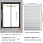 Cellular Shades Cordless Blackout Door Window Blinds, Honeycomb Black Out Room D