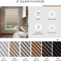 Cellular Shades Cordless Blackout Door Window Blinds, Honeycomb Black Out Room D