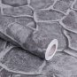 Grey Stone Peel and Stick Wallpaper, 17.7" X 78.7", Removable Film Textured Wall