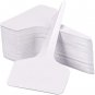 Plant Labels, Plant Remark Name Sign, 100Pcs White Flower Plastic Signs Waterpro