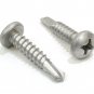 8 X 1/2" Self Tapping Stainless Steel Metal Screw, (100 Pack) Phillips Pan Head