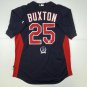 Autographed/Signed Byron Buxton Minnesota Twins Dark Blue Majestic Baseball Jers