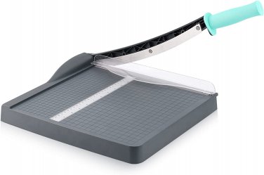 Paper Cutter, Paper Trimmer with Safety Guard, 12" Cut Length Paper Slicer with