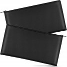 2 Pieces Money Bags with Zipper, 11X6.1 Inch Money Pouch, Bank Bag, Cash Bag, Ch