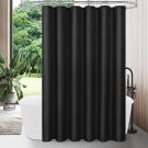 2 Pack Black Fabric Shower Curtain Liner - 72" W X 72" H, Simple Shower Curtain