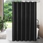 2 Pack Black Fabric Shower Curtain Liner - 72" W X 72" H, Simple Shower Curtain