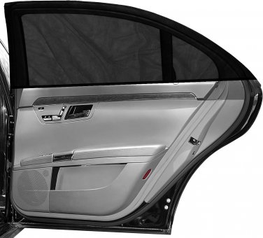 2 Pcs 34"X20" Car Window Shades for Baby Sun Shade, Stretchable and Breathable S