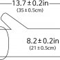 Reusable Waterproof Household Dishwashing Cleaning Rubber Gloves, Non-Slip Kitch