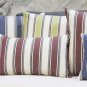 Stripe Throw Pillow Covers Farmhouse Pillowcases Pack of 2 24 X 24 Inch Blue
