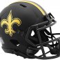 New Orleans Saints Unsigned Eclipse Black Speed Mini Helmet Stock #187032 - NFL