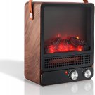 Electric Fireplace for Indoor Use,15" Portable Fireplace Heater Mini Electric He