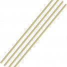 4Pcs Solid round Brass Rod Lathe Bar Stock Kit for DIY Craft Tool, 1/8 Inch in D