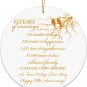 10Th Anniversary Wedding Anniversary Ornament Years of Marriage Gift round Ceram