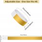 Paper Wristbands for Events 300 Pcs Gold Event Wristbands Waterproof Party Wrist