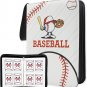 Baseball Card Binder,4-Pocket 480 Cards with 60 Removable Sleeves Trading Card A
