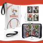 Baseball Card Binder,4-Pocket 480 Cards with 60 Removable Sleeves Trading Card A