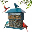Bird Feeder,  Metal Bird Feeder, Bird Feeders for Outside, 6Lb Large Capacity Ga