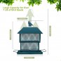 Bird Feeder, Metal Bird Feeder, Bird Feeders for Outside, 6Lb Large Capacity Ga
