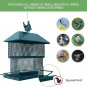 Bird Feeder, Metal Bird Feeder, Bird Feeders for Outside, 6Lb Large Capacity Ga