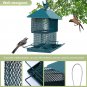 Bird Feeder, Metal Bird Feeder, Bird Feeders for Outside, 6Lb Large Capacity Ga