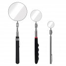 3 Sizes Telescoping Inspection Mirror Set Extendable Retractable Telescopic Insp