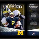 Charles Woodson Michigan Wolverines 12" X 15" Campus Legend Sublimated Player Pl