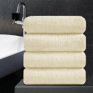 4 Piece Oversized Bath Sheet Towels (35 X 70 In,Cream) 700 GSM Ultra Soft Bath T