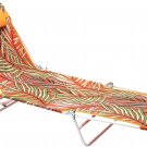 Beach Lounge Chair 180-Degree Reclining & Lay Flat, Portable Folding Camping Cha