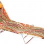Beach Lounge Chair 180-Degree Reclining & Lay Flat, Portable Folding Camping Cha