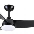 Ceiling Fan with Lights and Remote 52'' Modern Black Ceiling Fans Quiet Reversib