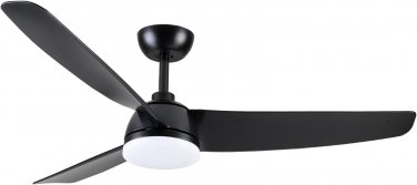 Ceiling Fan with Lights and Remote 52'' Modern Black Ceiling Fans Quiet Reversib