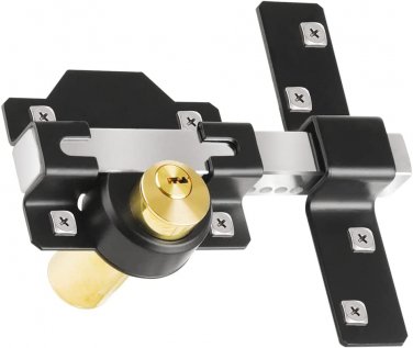 Barn Door Lock, 2", Fence Gate Lock, Double Sided Gate Latch, Door Lock for Wood