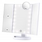 Lighted Makeup Mirror,  Vanity Mirror with Lights, Magnifying Mirror-1X/2X/3X,Li