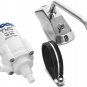 TMC Marine Electric Galley Water Pump Kit with Faucet for Boats, Rvs and Trailer
