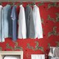 SCS3869 Masai Zebra Safari Self Adhesive Wallpaper, Red