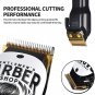 Hair Clippers & Trimmer Ceramic T-Blade Cordless Haircut Sets Rechargeable 2000M