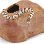 Snake Hide Cave for Gecko Shedding, Natural Rock Look Hideout, Reptiles Egg-Layi