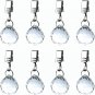 Hillspring Crystal Glass Tablecloth Weights, Decorative Clear Curtain Weights wi