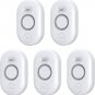 5 Pack Water Leak Detector, Adjustable 0-100 Db Loudly Wet Moisture Floor Water