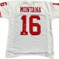 Joe Montana San Fransico 49Ers Signed Autograph Custom Jersey White Tristar Auth