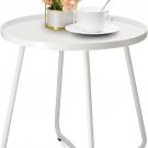 Outdoor Side Tables, Weather Resistant Steel Patio Side Table, Small round Outdo