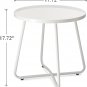 Outdoor Side Tables, Weather Resistant Steel Patio Side Table, Small round Outdo