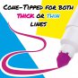 72 Felt Tip Pens - Markers for Kids - Premium Quality Washable Markers for Kids