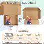 MEBRUDY 10X7X3 Inches Shipping Boxes Pack of 25, Corrugated Cardboard Box for Ma