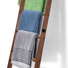6-Tier Wall Leaning Blanket Ladder - 5.54Ft (66.47'') Quilts Blanket Towel Rack