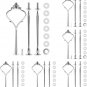 3 Tier Cake Stand Hardware Tiered Tray Hardware, 6 Sets Cake Stand Fittings Hard