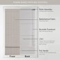 Madison Park Galen Cordless Roman Shades - Fabric Privacy Single Panel Darkening