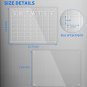 Acrylic Magnetic Dry Erase Board and Calendar for Fridge, Clear Set of 2 Dry Era